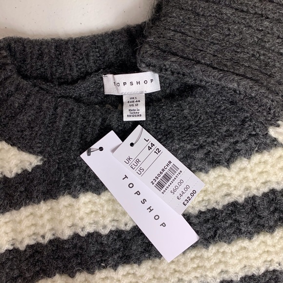 Last One. TOPSHOP Oversized Crop Style Sweater NWT - Picture 9 of 10